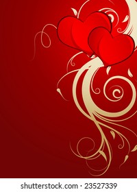 Valentines Day background. Vector illustration for design.