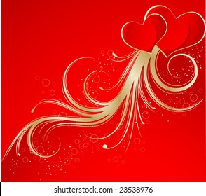 Valentines Day background. Vector illustration for design.