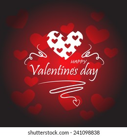 Valentines Day Background - Vector Illustration, Graphic Design, Editable For Your Design. Valentines Day
