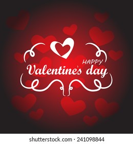 Valentines Day Background - Vector Illustration, Graphic Design, Editable For Your Design. Valentines Day