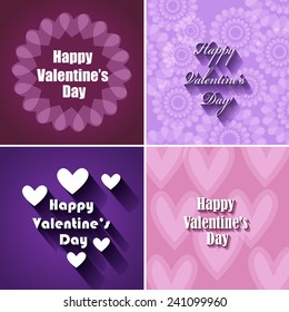 Valentines Day Background - Vector Illustration, Graphic Design, Editable For Your Design. Valentines Day