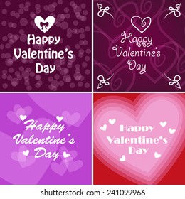 Valentines Day Background - Vector Illustration, Graphic Design, Editable For Your Design. Valentines Day