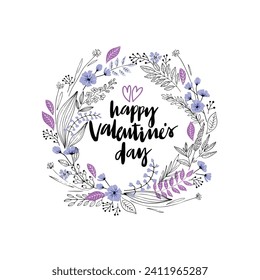 Valentines day background Vector illustration. Wallpaper, flyers, invitation, posters, brochure, banners. 