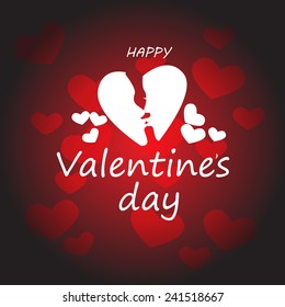 Valentine's Day Background - Vector Illustration, Graphic Design, Editable For Your Design. Valentines Day