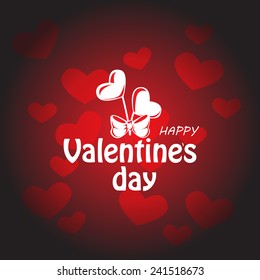 Valentine's Day Background - Vector Illustration, Graphic Design, Editable For Your Design. Valentines Day