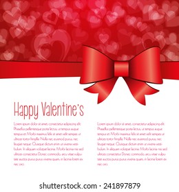 Valentines day background, vector illustration