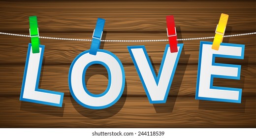 Valentine's Day background. Vector illustration.