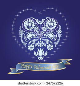 Valentine's Day background - vector illustration.