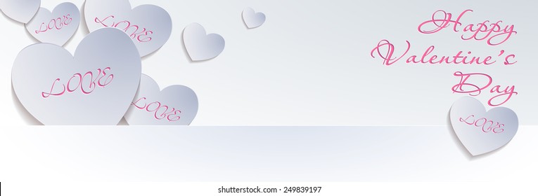 valentine's day background, vector illustration