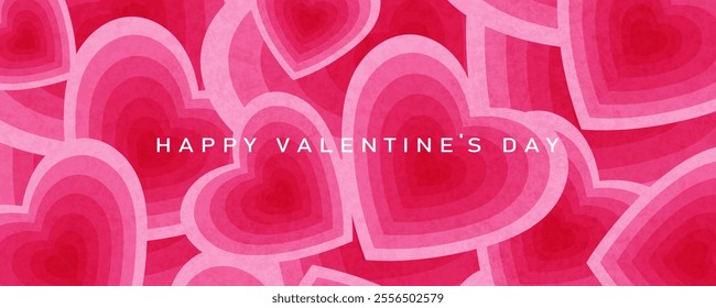 Valentine's day background. Vector illustration for greeting cards, backgrounds, posters.	