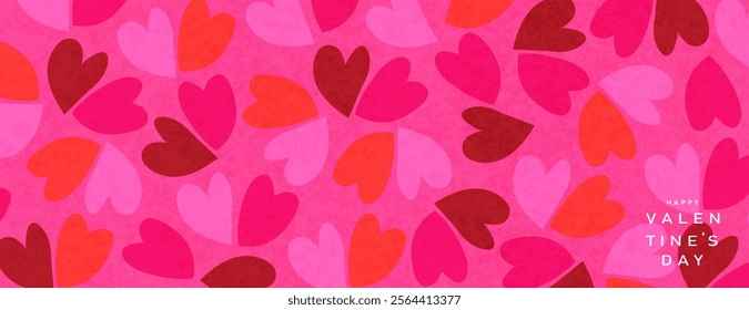 Valentine's day background. Vector illustration for greeting cards, backgrounds, posters. Happy Valentine's day.