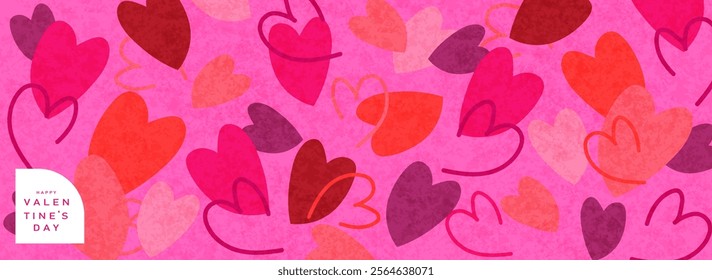 Valentine's day background. Vector illustration for greeting cards, backgrounds, posters. Happy Valentine's day.