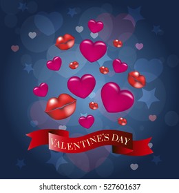 Valentine's day background. Vector illustration