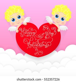 valentines day background vector illustration