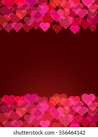 Valentines Day background. Vector illustration.