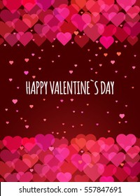 Valentines Day background. Vector illustration.