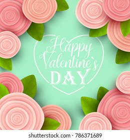 Valentine`s day background. Vector illustration.