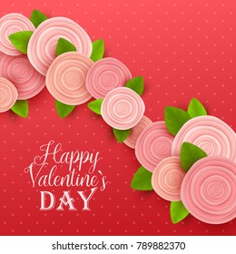 Valentine`s day background. Vector illustration.