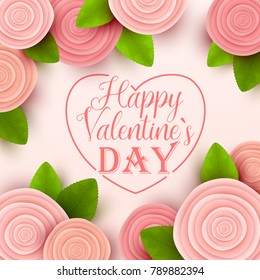 Valentine`s day background. Vector illustration.