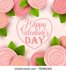 Valentine`s day background. Vector illustration.