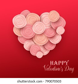 Valentine`s day background. Vector illustration.