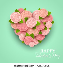 Valentine`s day background. Vector illustration.