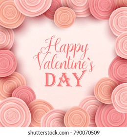 Valentine`s day background. Vector illustration.