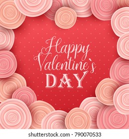 Valentine`s day background. Vector illustration.