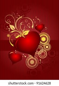Valentines Day background. Vector illustration for design