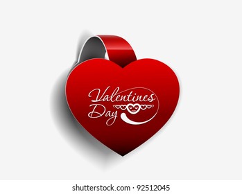 valentine's day background, vector illustration.