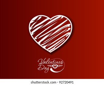 valentine's day background, vector illustration.