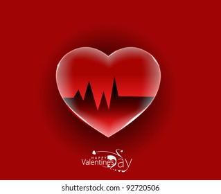 valentine's day background, vector illustration.