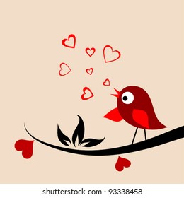 Valentine's Day background, vector illustration