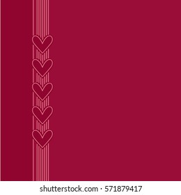 Valentine's Day background. Vector image.