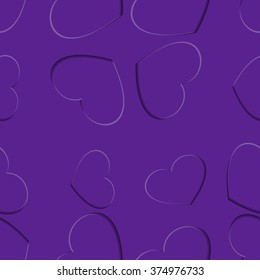 Valentine's Day Background. Vector seamless pattern with hearts.