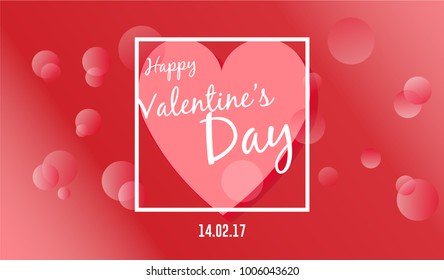 Valentine's Day Background Vector Template