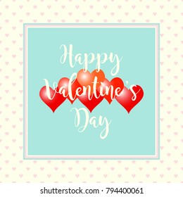 Valentines day background. Vintage style vector pattern
