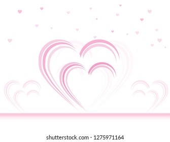 Valentine's Day background. wedding card design