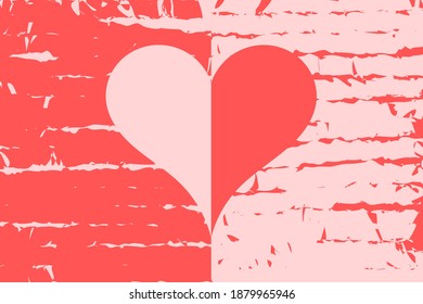 Valentine's day background. Wedding invitation background. Background with heart illustration. 