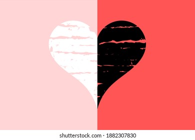 Valentine's day background. Wedding invitation background. Background with heart illustration. 