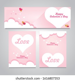 Valentine's Day background.Romantic composition with hearts. Vector illustration, posters,ads, coupons, promotional material. banner.