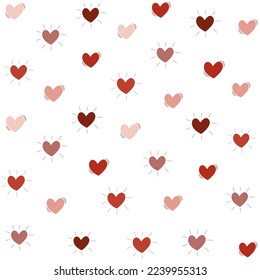 Valentine's Day backgrounds, colored hearts