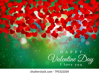 Valentines day backgrounds green