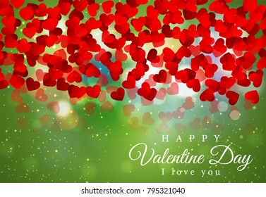 Valentines day backgrounds green