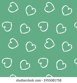 Valentines day background.Simple hearts seamless vector pattern.