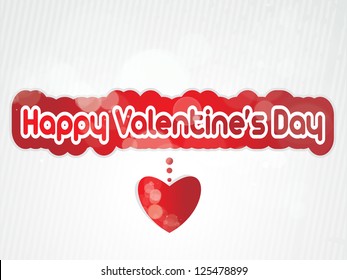 valentine's day background,Valentine's Day type text,  Valentine's headline with heart