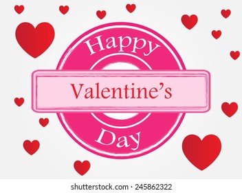 Valentines day background.Vector illustration.