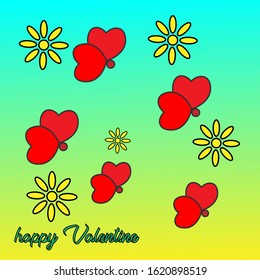 Valentine's Day backround template design