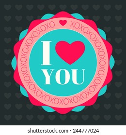 valentine's day badge