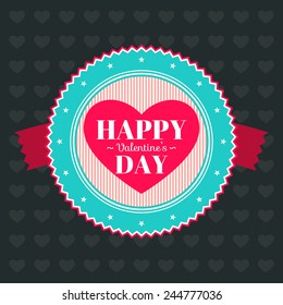 valentine's day badge
